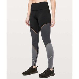 Lululemon Colour Me Ombre Tight *28" Size 8 Black Obsidian Titanium